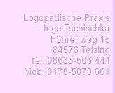 Logopdische Praxis fr Alttting und Mhldorf